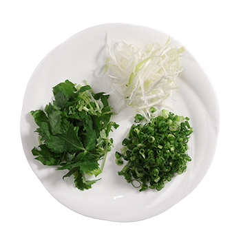 小葱小口・白髪ねぎ・三つ葉カット