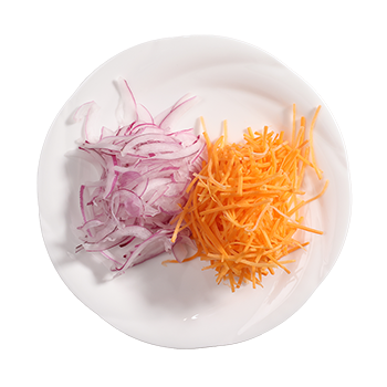 紫玉ねぎスライス・人参千切り